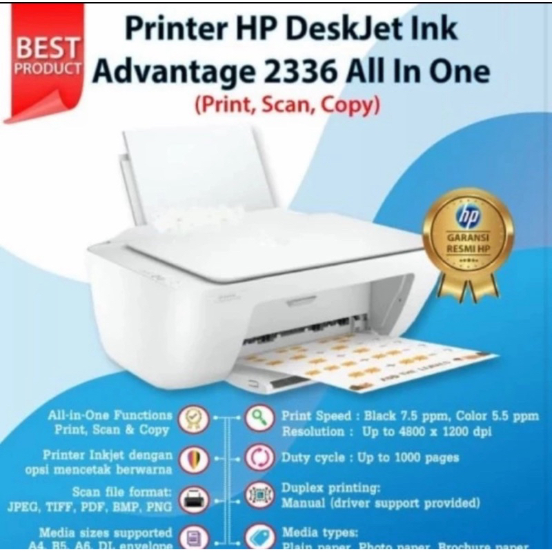 Printer HP Deskjet 2336 Print Scan Copy