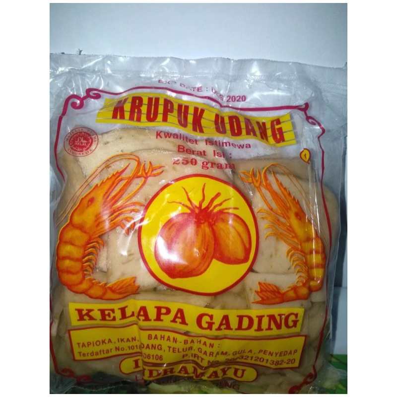 

kerupuk udang cap kelapa gading 250g