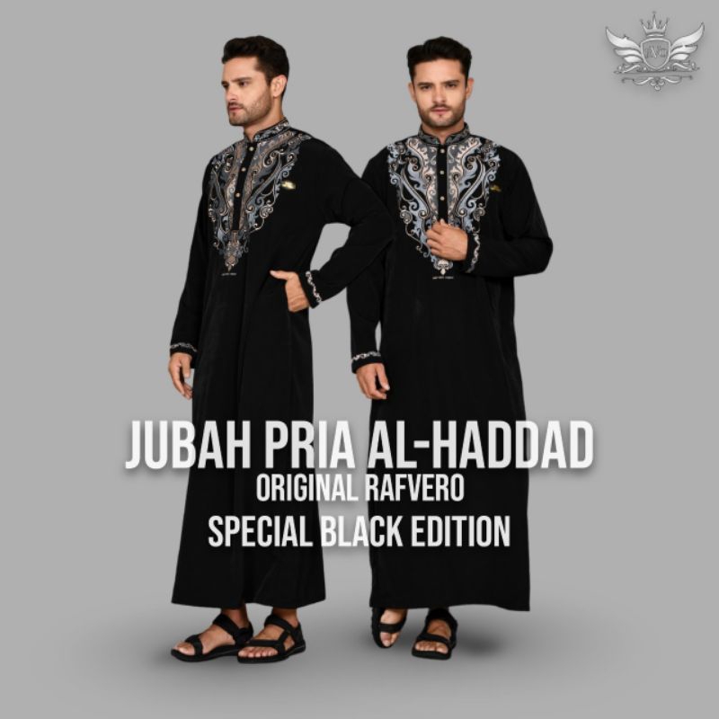 Jubah bordir Gamis bordir Gamis pria Jubah pria bordir hitam