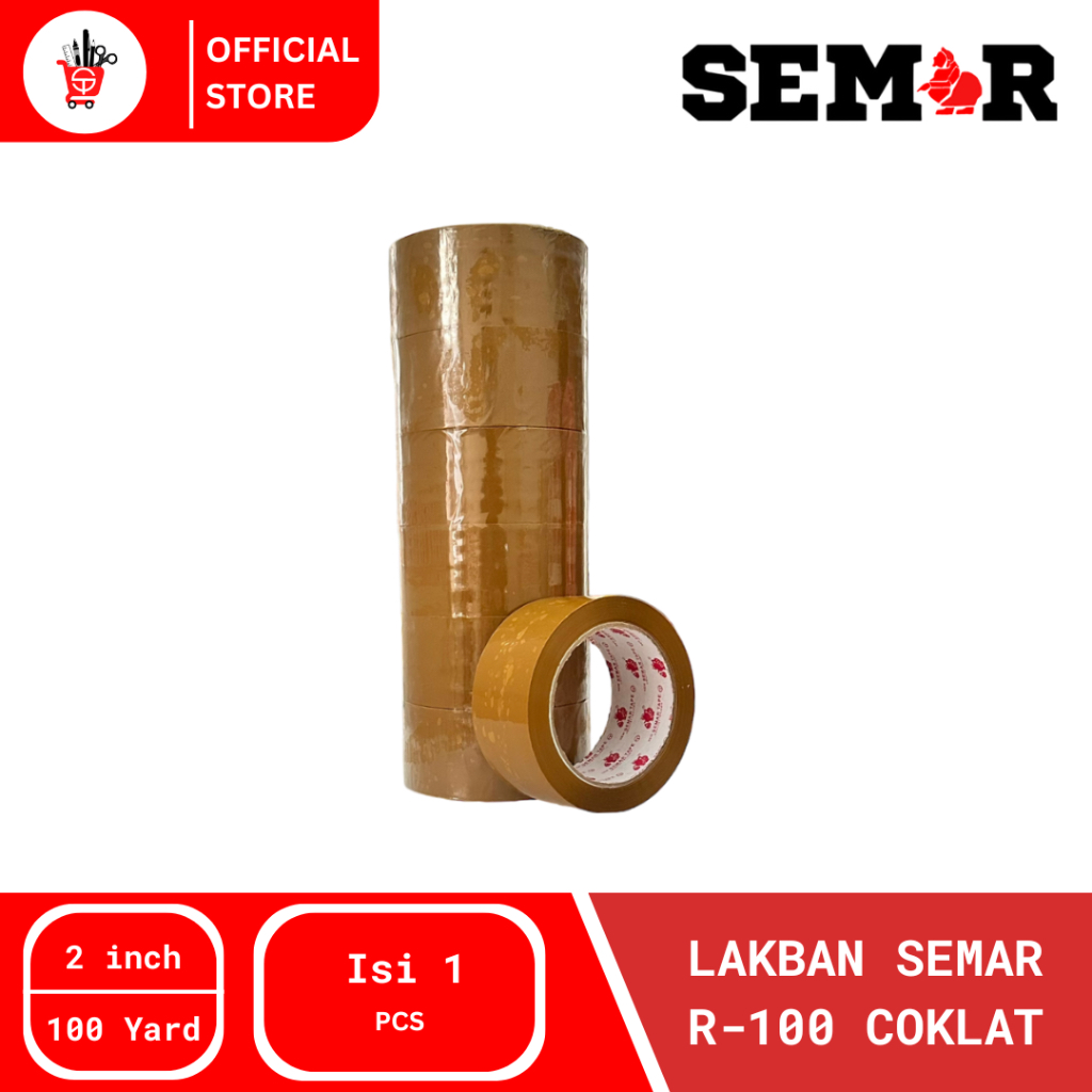 

Opp Tape | Platban | Lakban Semar Coklat 48mm X 100yd