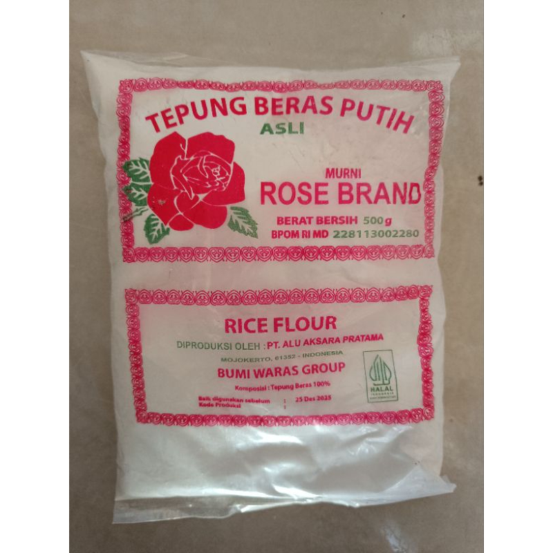 

Tepung Beras Putih Rosebrand (500gram)/PROMO
