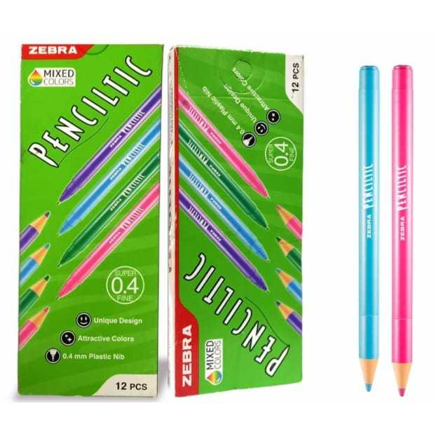 

Zebra Penciltic 0.4mm /Pak (Mixed Colors)