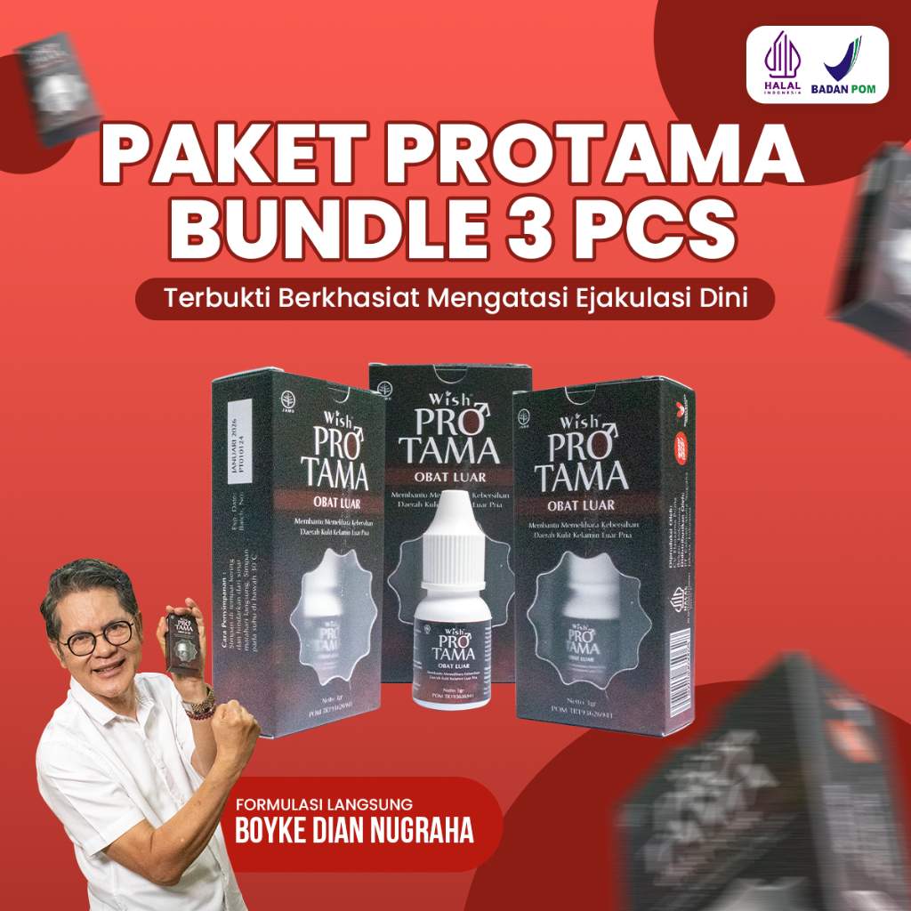 PAKET PROTAMA BUNDLE Obat Kuat Pria Tahan Lama Dr Boyke 3 Pcs