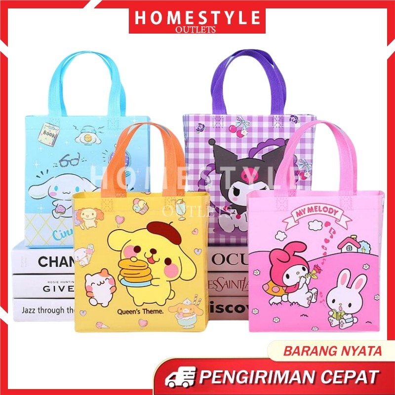 

GOODIE BAG TAS KADO ULANG TAHUN KARAKTER SANRIO / TAS ULTAH SANRIO CINNMOROLL KUROMI MELODY / GODDIE BAG BIRTHDAY ANAK SNACK BAG