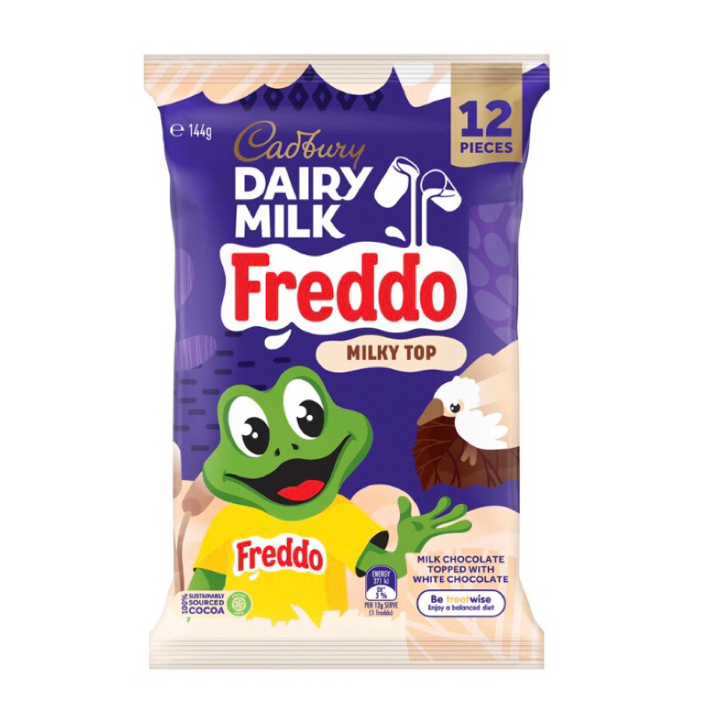 

Cadbury Dairy Milk Chocolate Freddo Milky Top Sharepack 12 Pack | 144g