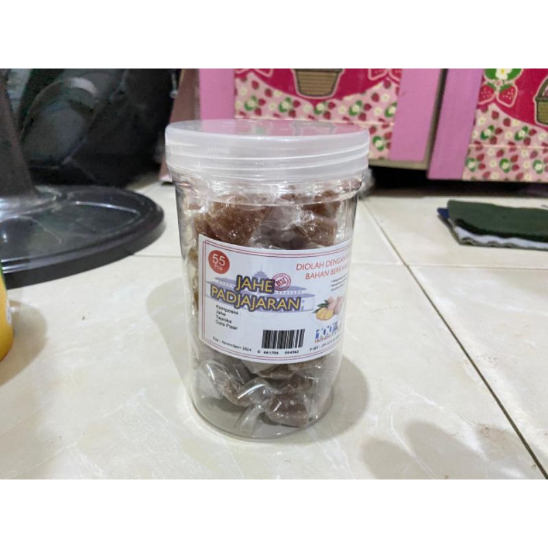 Permen Jahe Toples Isi 55 Pcs Jahe Asli 100%