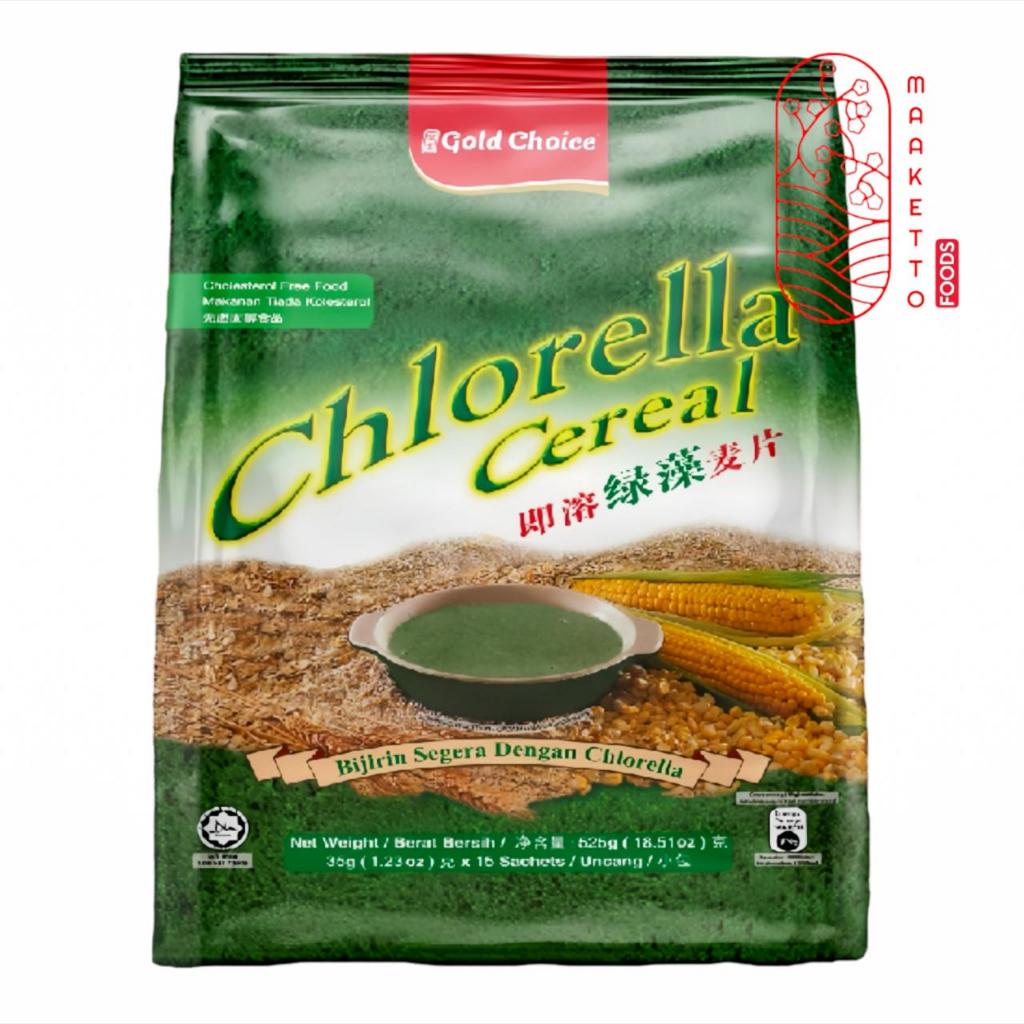 

Gold Choice Chlorella Cereal / Chlorella Instant Sereal Jagung Gandum 525gr