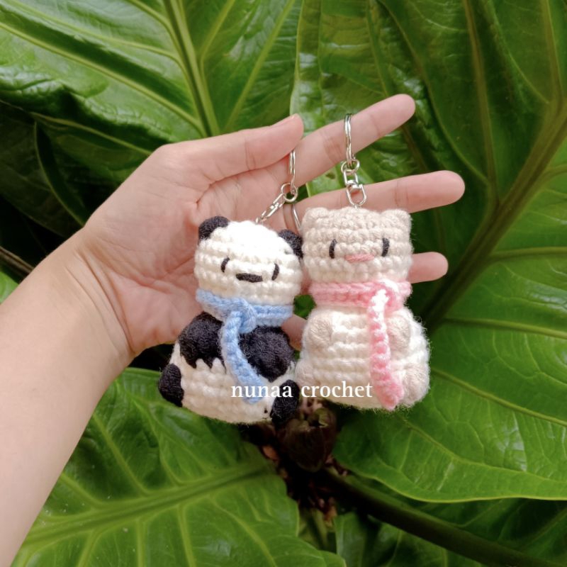 [Amigurumi] Boneka Rajut Hamster | Boneka Hamster | Gantungan Kunci Rajut | Boneka Rajut Custom