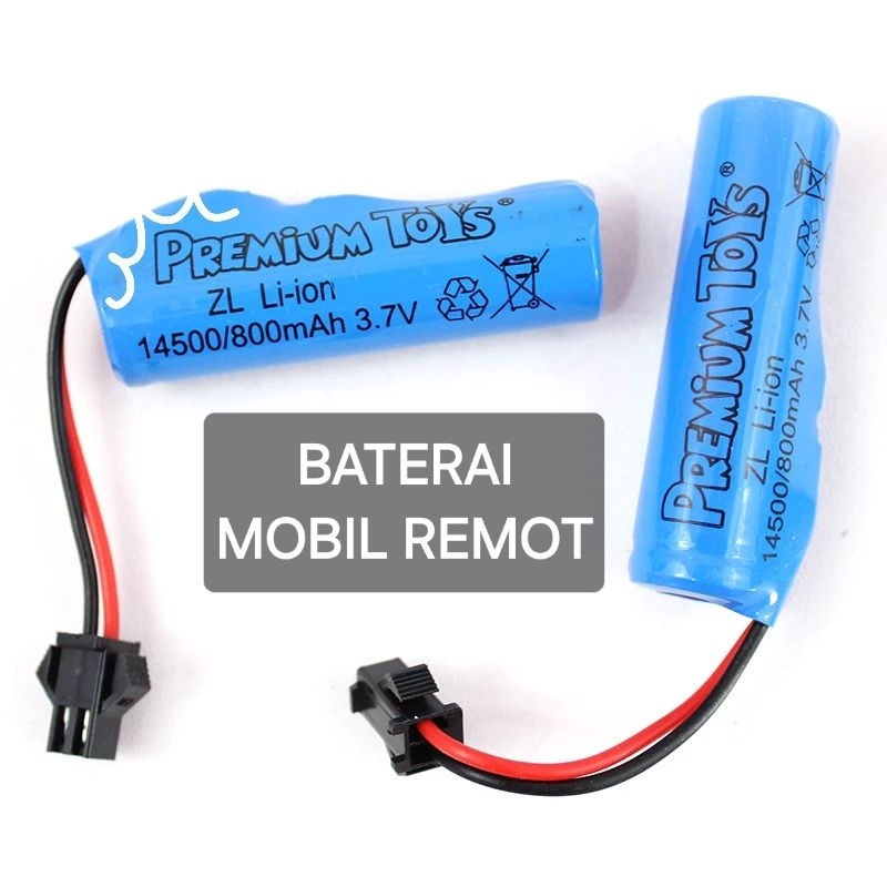 Baterai cas mobil RC 3,7 volt
