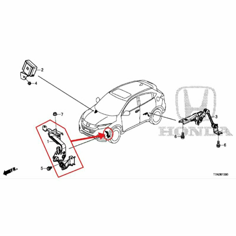 sensor lampu depan headlight adjuster honda jazz gk5 hrv 2015-2021 ori