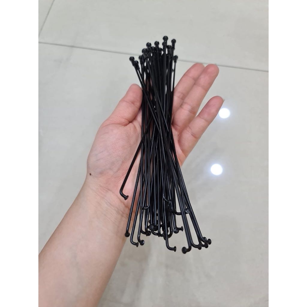Jari jari sepeda Spoke sepeda  20inch  hitam 187mm per 36Pcs