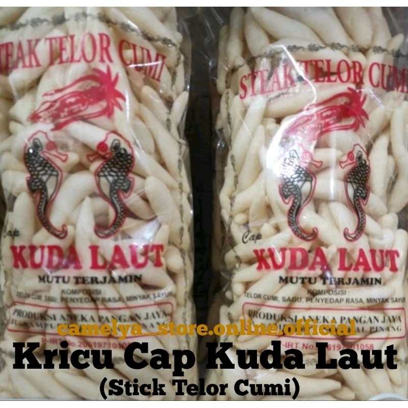 

KRICU SUPER/Stick Telor Cumi Cap Kuda Laut 200gram