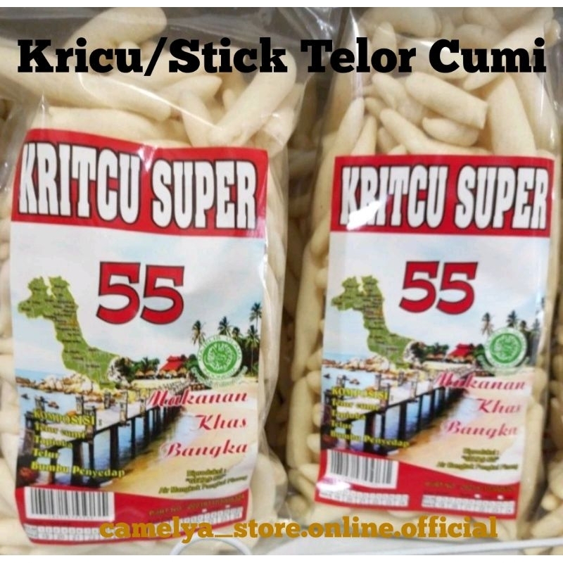 

KRICU SUPER 55/Stick Telor Cumi 250gram Belinyu Bangka