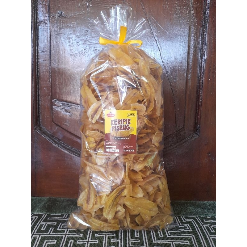 

Keripik pisang manis 500g/pisang kepok/gula asli