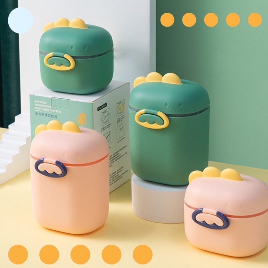 Kotak Susu 800ml Dino - Dino Kotak Susu Tempat Penyimpanan Susu Bubuk