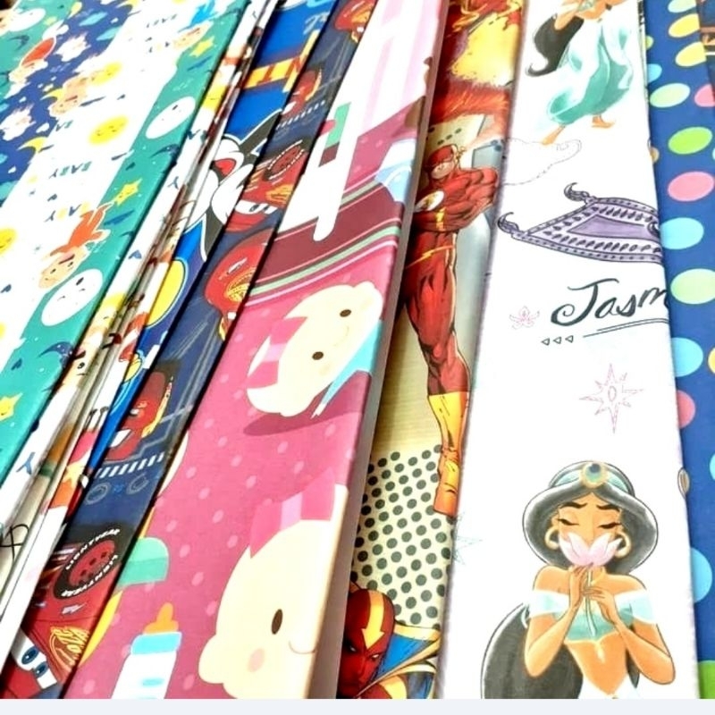 

KERTAS KADO ANAK KARAKTER SanSan Wawa Bungkus Kado Kertas