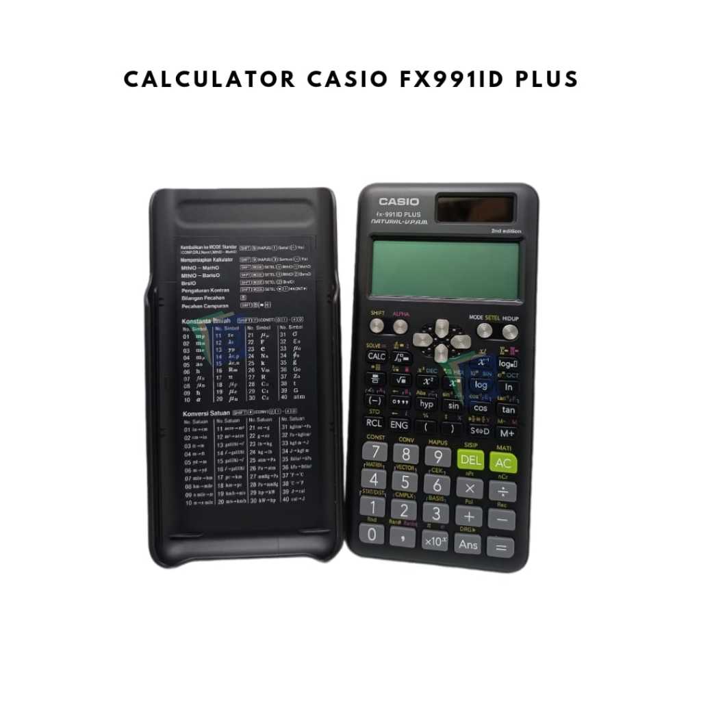 

CALCULATOR / KALKULATOR / CALCULATOR ILMIAH / CALCULATOR SCIENTIFIC / CALCULATOR CASIO FX991ID PLUS