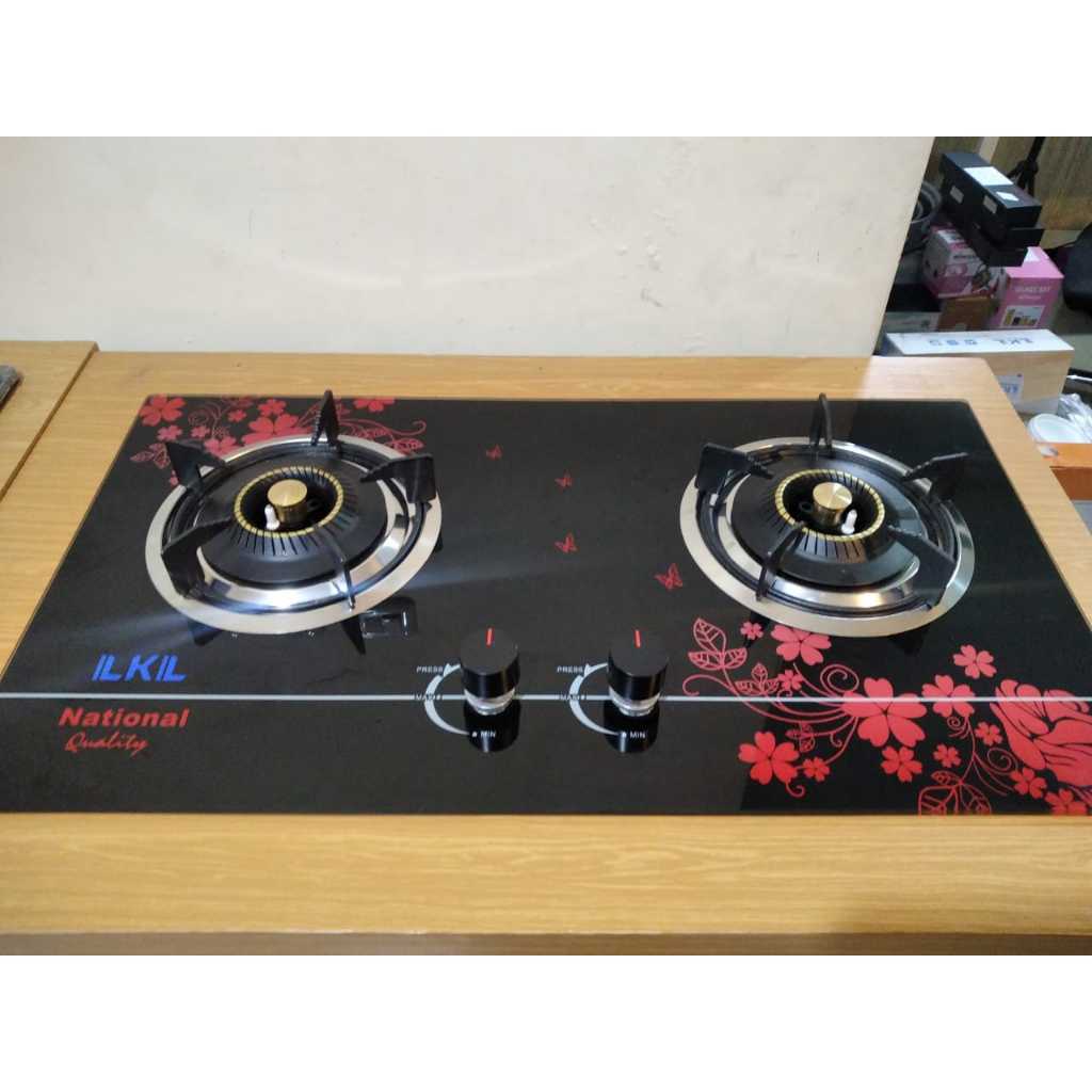 Kompor Kaca Tanam LKL / Kompor Gas 2 Tungku LKL