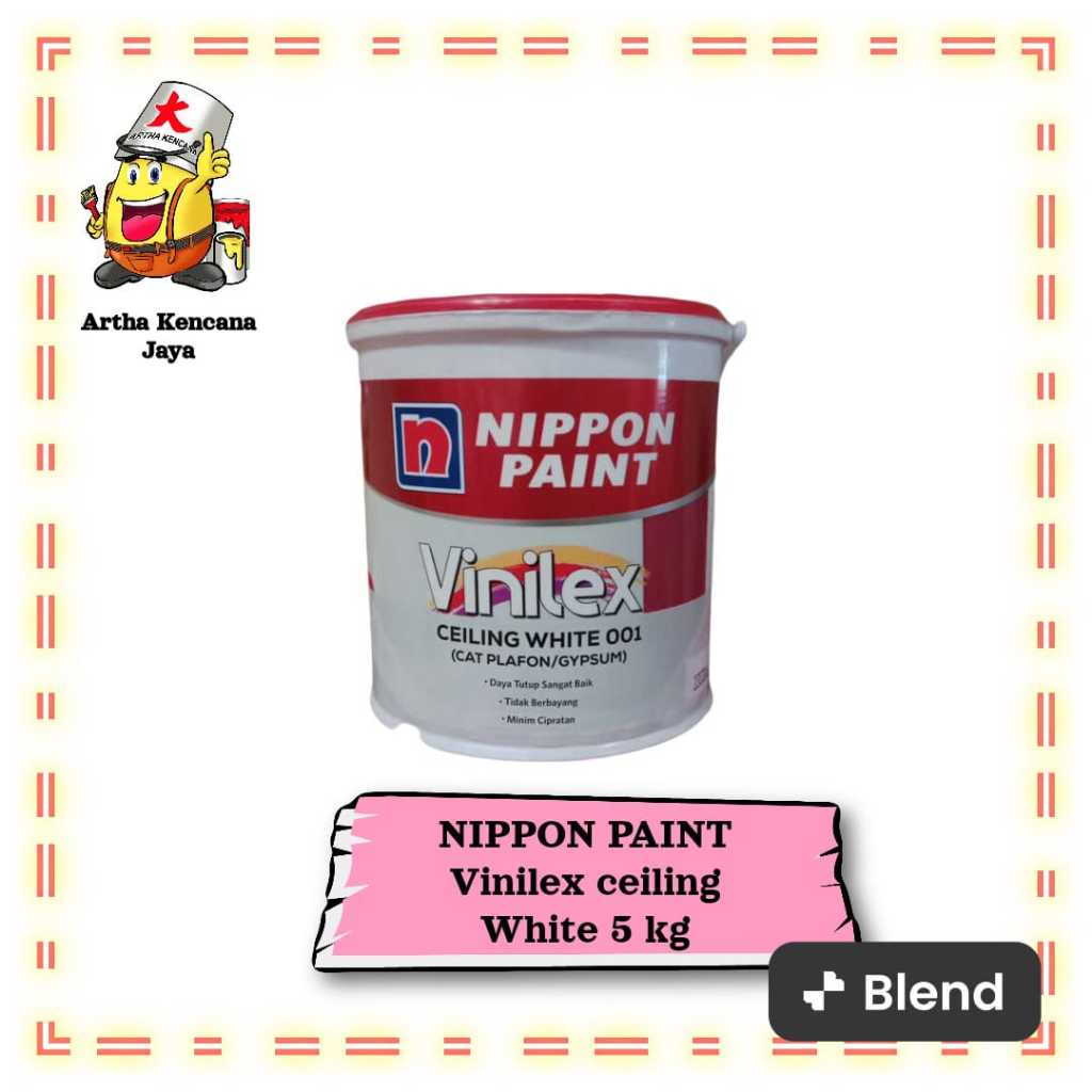 NIPPON PAINT VINILEX CEILING WHITE 5KG