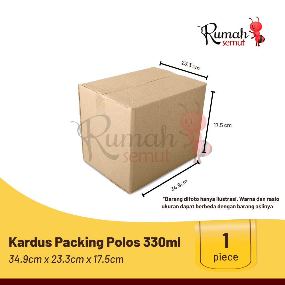 

Kardus Packing Polos Baru Ukuran Aqua 330ml 34.9x23.3x17.5