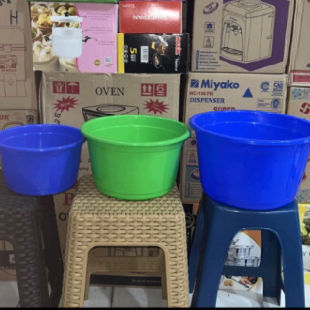 BAK MANDI, TEMPAT AIR, EMBER AIR ,BASKOM PLASTIK, BAK KAMAR MANDI