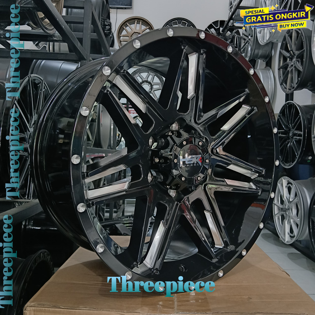HSR BULL velg pajero ring 18 lebar 9 et 25 lubang 6 |velg mobil fortuner, triton, hilux ring 18