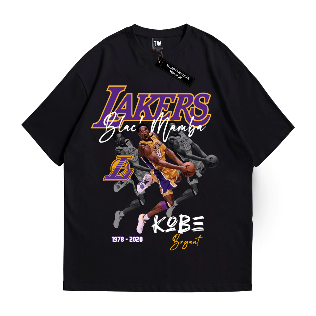 Twins T-shirt Kobe Bryant Black Mamba | Kaos Kobe Bryant Vintage