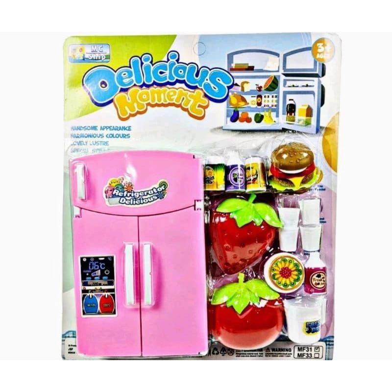 Mainan Anak Kulkas Buah-buahan & Es cream Press MF 31 / MF 32 / MF 33