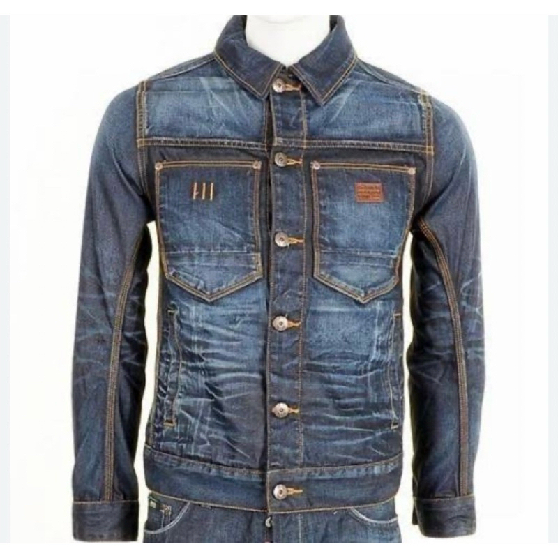 Jaket Jeans Denim Pria G Star Raw New with tag Size S