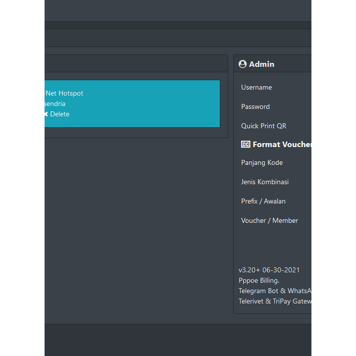 Mikhmon Online support Hotspot, PPP Server, Billing, Payment Gateway, Bot Tele Dsn Bot Wa