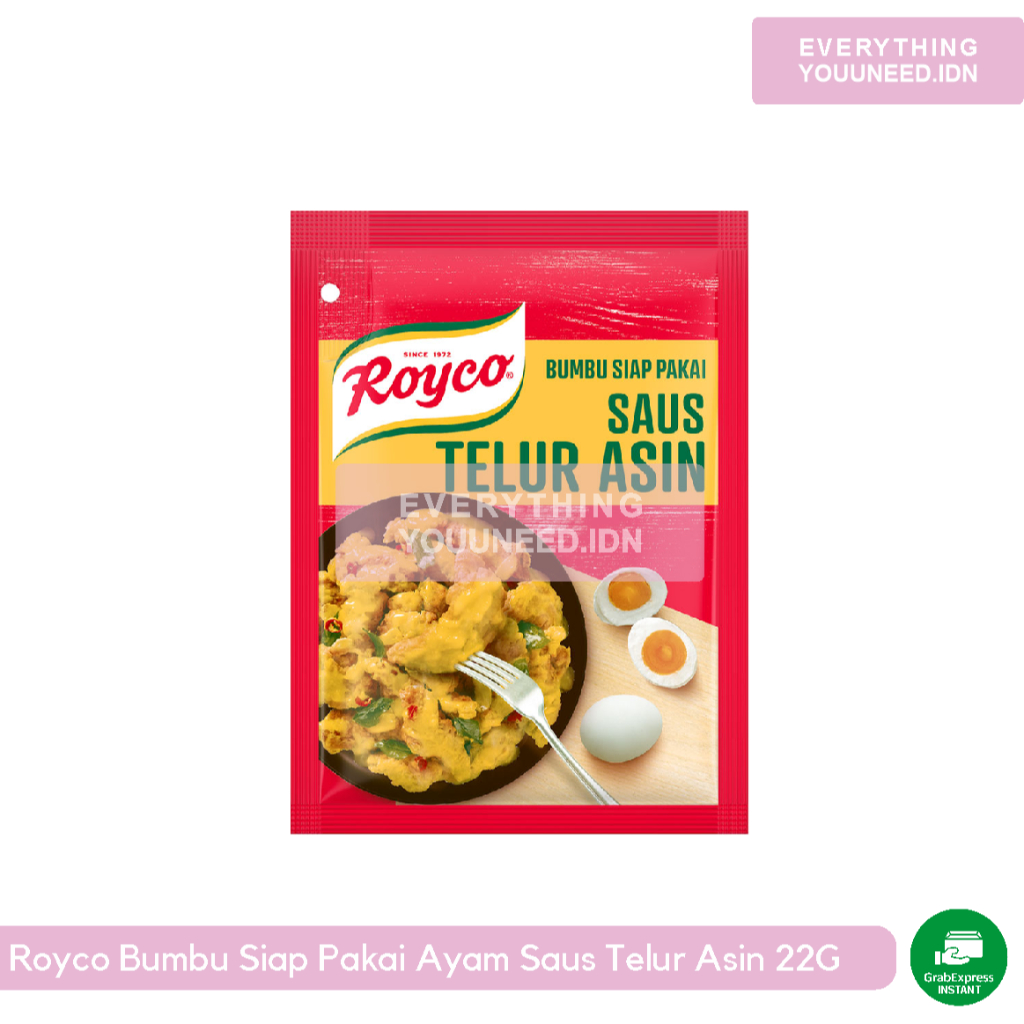 

Royco Bumbu Siap Pakai Ayam Saus Telur Asin 22G