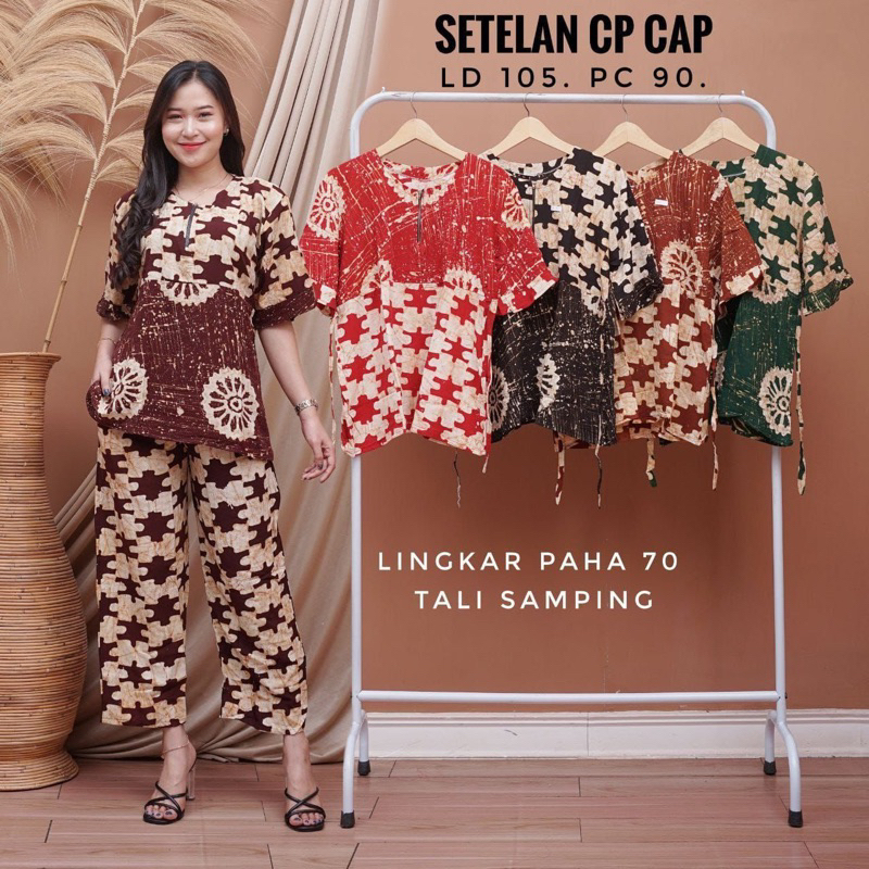 setelan cp batik cap