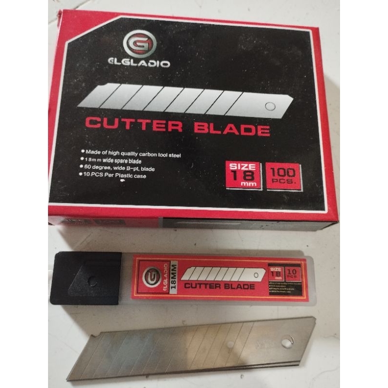 

isi carter besar gladio/cutter blade gladio 18mm
