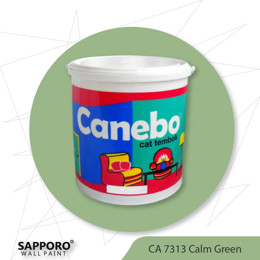 Cat Tembok Canebo Calm Green 5KG Cat Tembok Terbaik Termurah