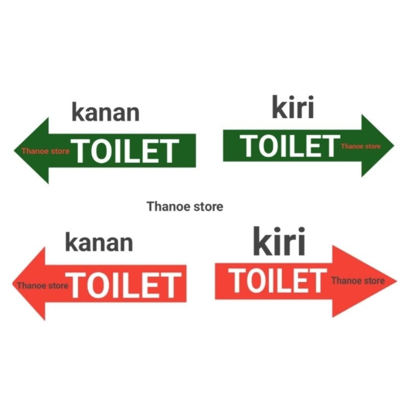 

Stiker Macam Arah Toilet