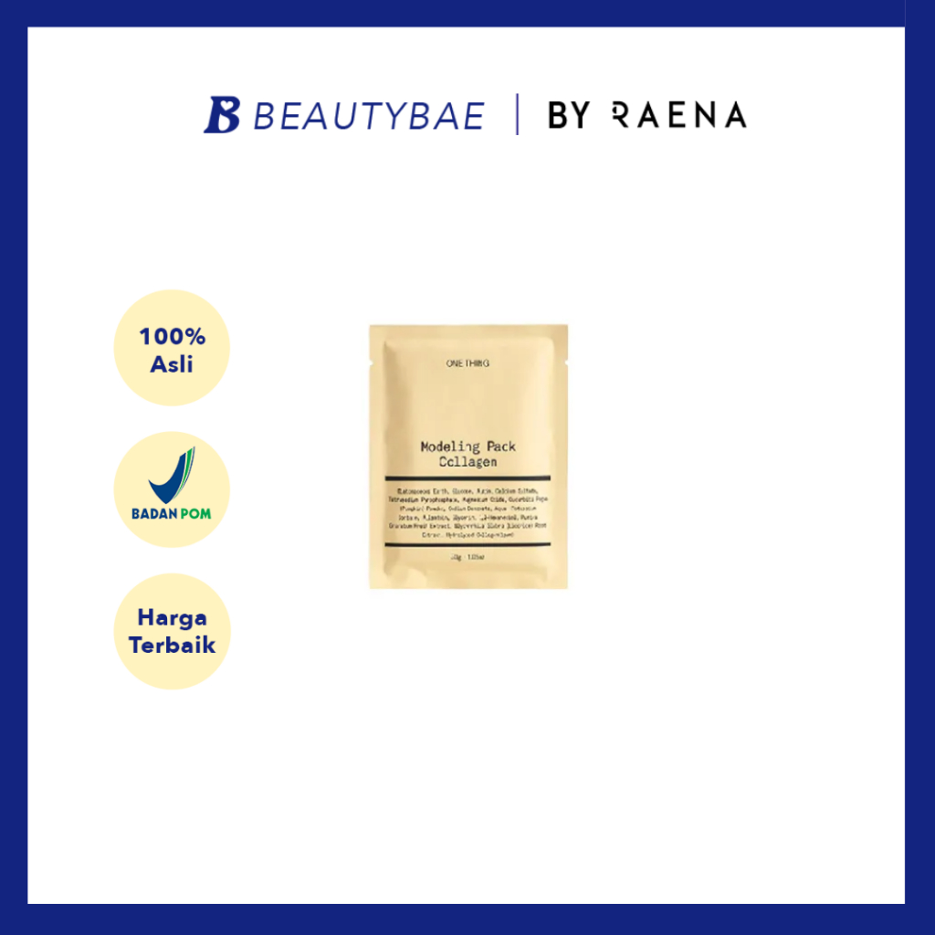 ONE THING Collagen Modeling pack 1 pcs | Masker Wajah Peel Off - Calming, Soothing, Mengencangkan Ku