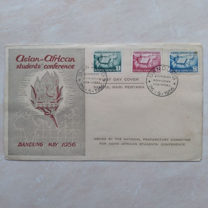 

Koleksi Filateli Sampul SHP Seri Konperensi Mahasiswa Asia Afrika 1956 - YN1279