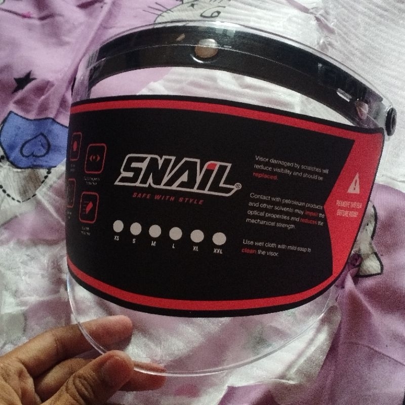 Kaca Helm Bogo Snail F19A - clear (Helm Cargloss/Retro/Klasik/Visor)