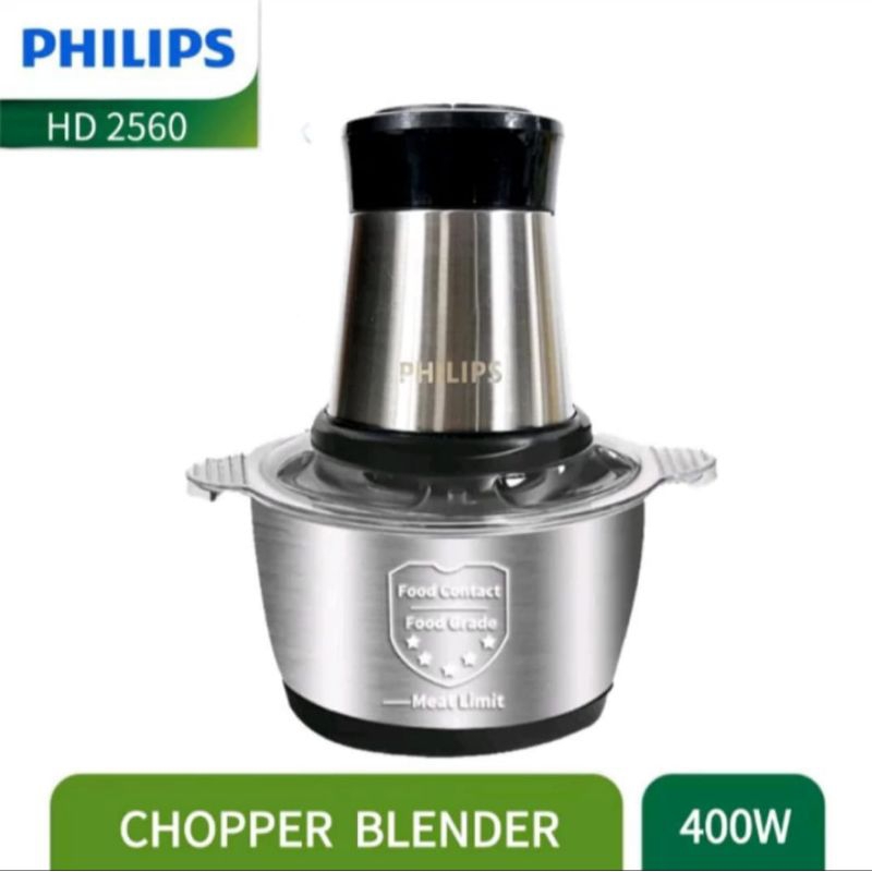Sale Murah Philips Penggiling Blender ChopperPenggiling Daging Listrik 400W Food Chopper 2 Liter