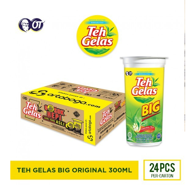 

TEH GELAS BIG 250 mL/ 24 pcs/ Kemasan/DUS