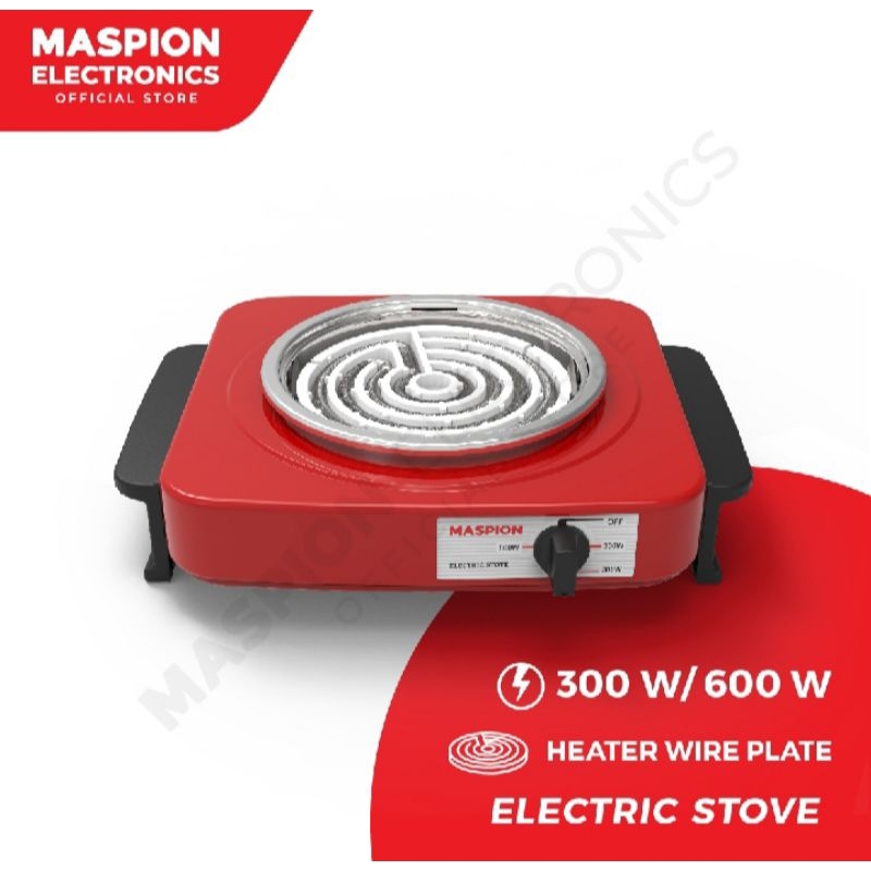 Maspion Kompor Listrik 600 Watt - S300 KomporListrik Maspion S-300 300-600 Watt