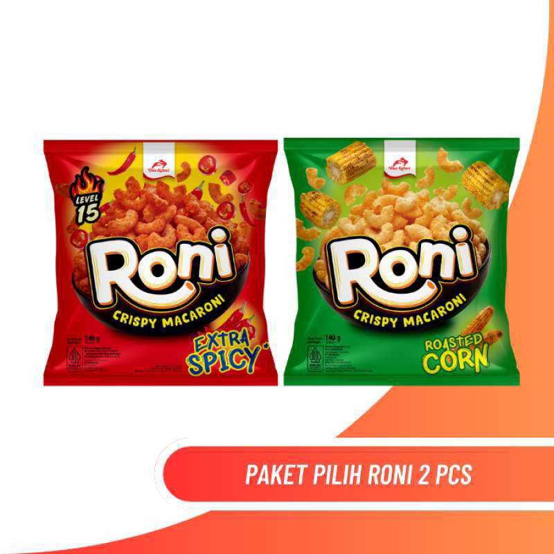 

Dua Kelinci Roni Crispy Makaroni 140gr roasted corn extra spicy