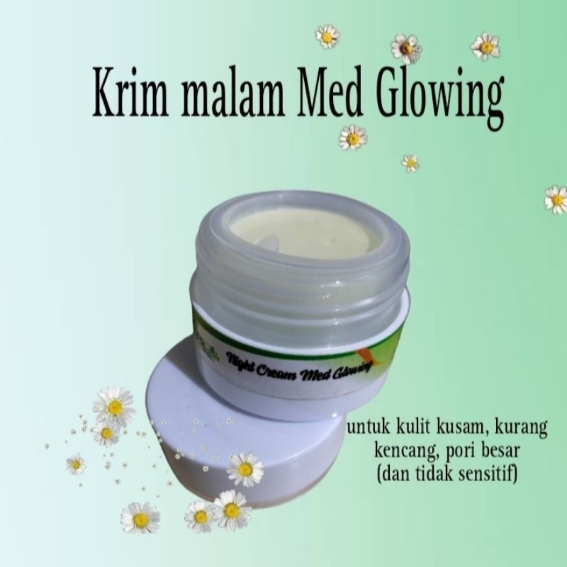 Krim malam med glowing Ernewals Skincare