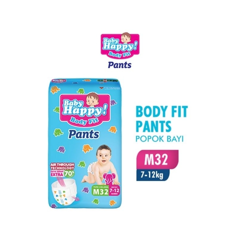 Baby Happy Pants size M32 || Popok Baby Happy M32 || Baby Happy Diapers Pants