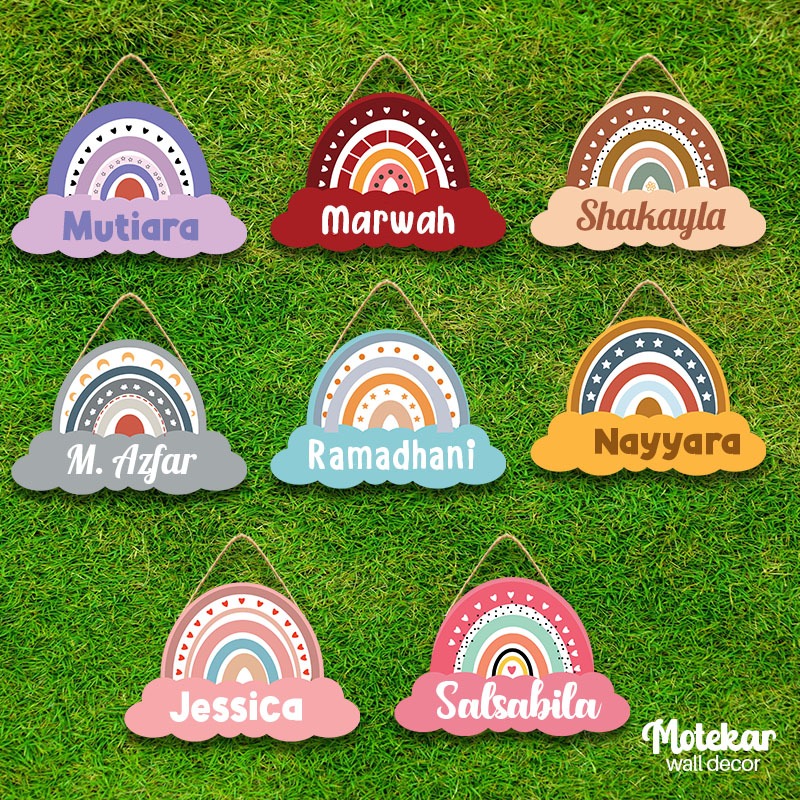 Papan nama pintu kamar anak/hiasan pintu kamar anak