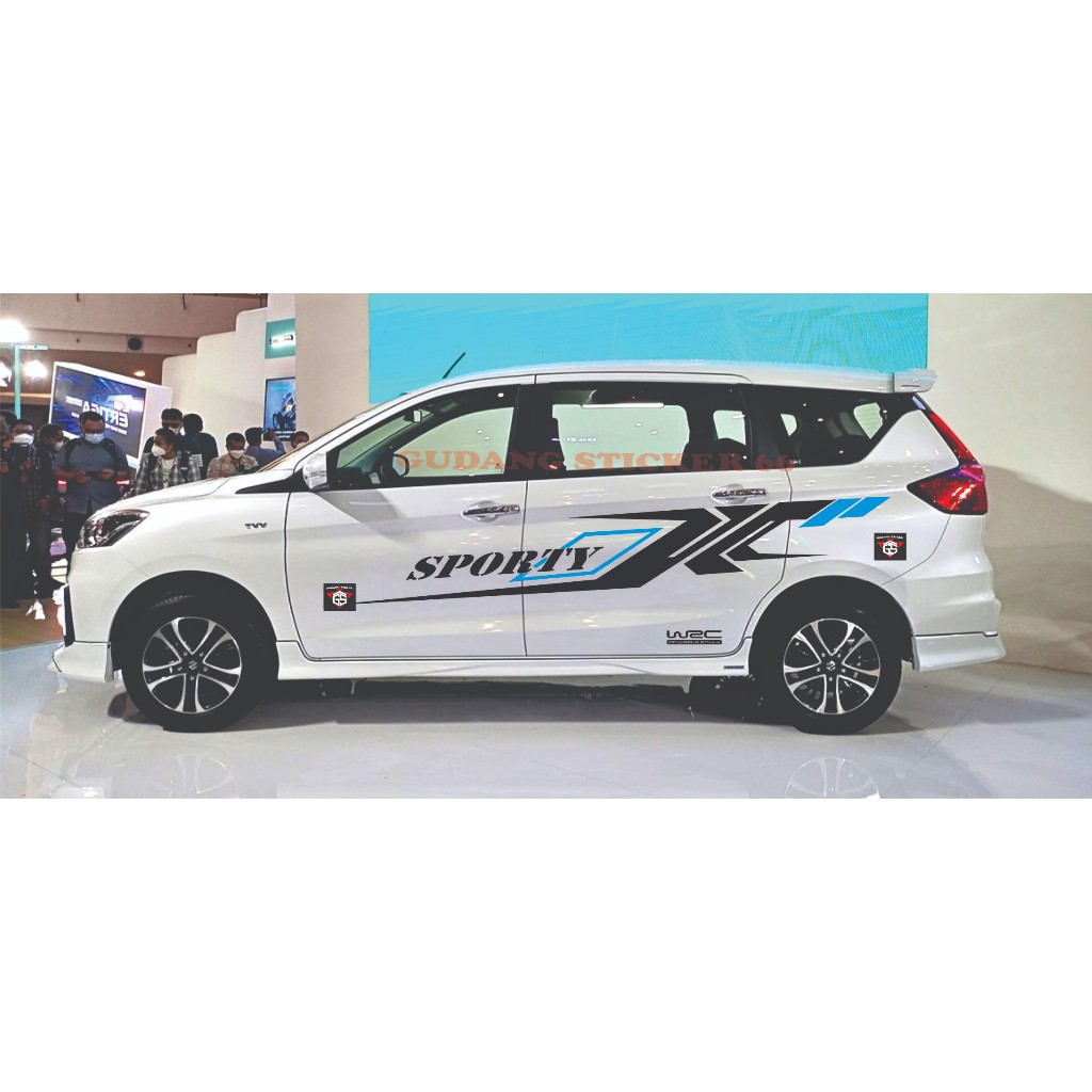 sticker  mobil Xenia stiker list body samping mobil Xenia