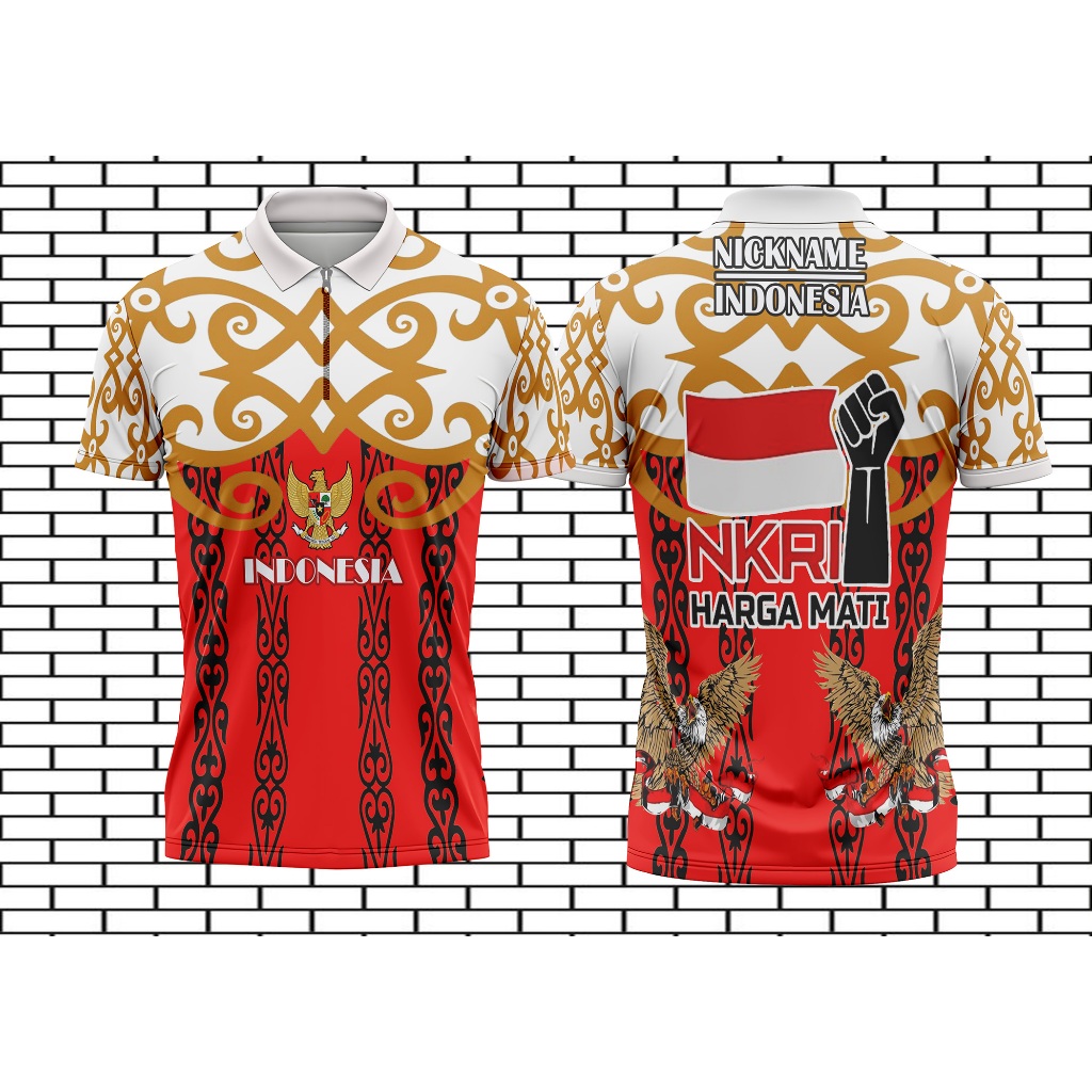 Kaos Printing Pria Polo 17 Agustus 2025 Custom/kaos merah putih/ kaos merah putih spesial 17 agustus