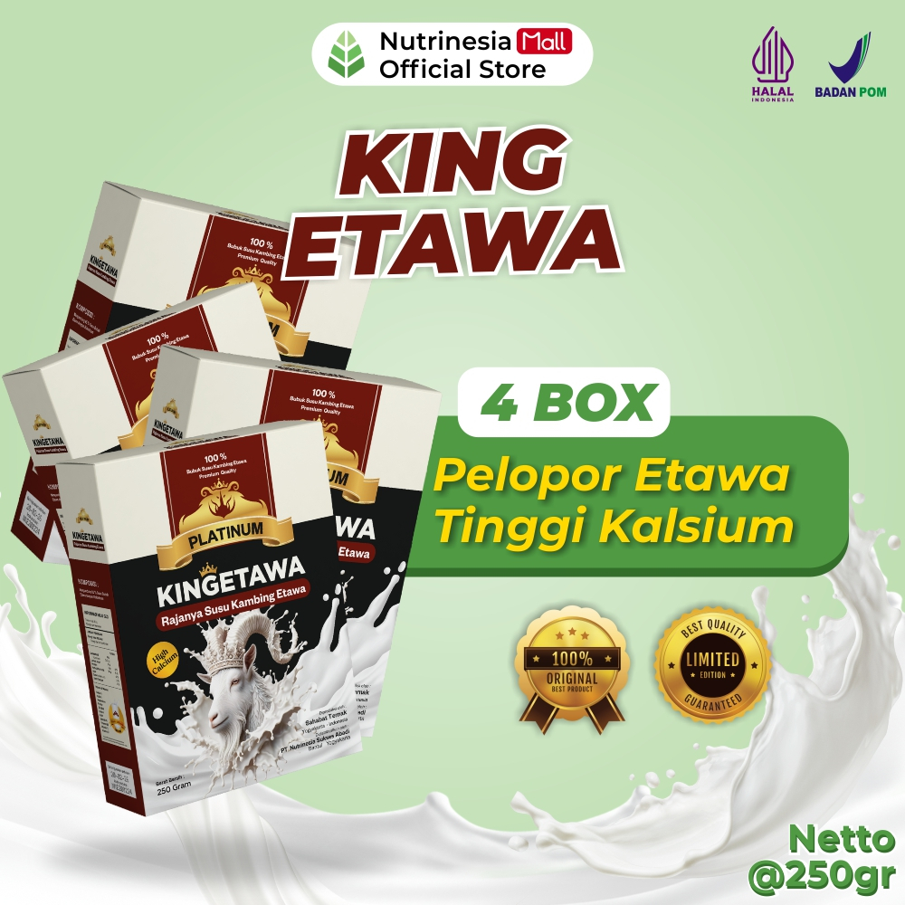 

Paket Keluarga 4 Box KINGETAWA Ampuh untuk Mengatasi Asam Urat Nyeri Sendi Paru Paru dan Osteoporosis