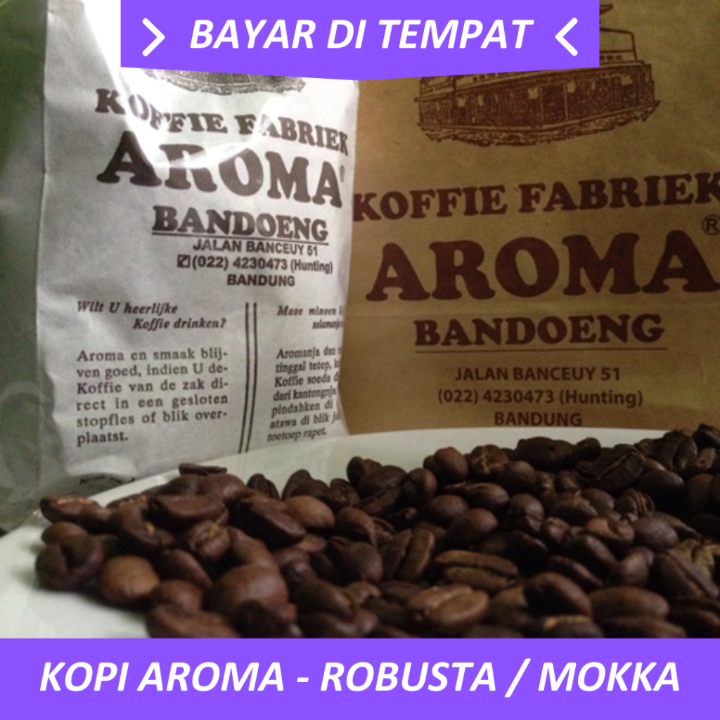 

KOPI AROMA ROBUSTA 250 GR KOFFIE FABRIEK ROBISTA AROMA BANDOENG