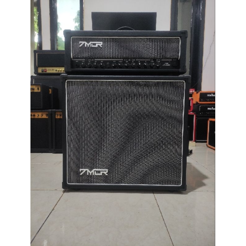 Ampli gitar 7MOR head cabinet original 12inch x 1 spek lengkap suara mantap